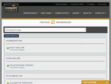Tablet Screenshot of consort-homes.com